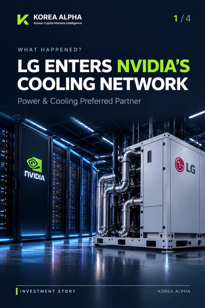 LG Electronics joins NVIDIA’s power and cooling ecosystem for AI data centers.