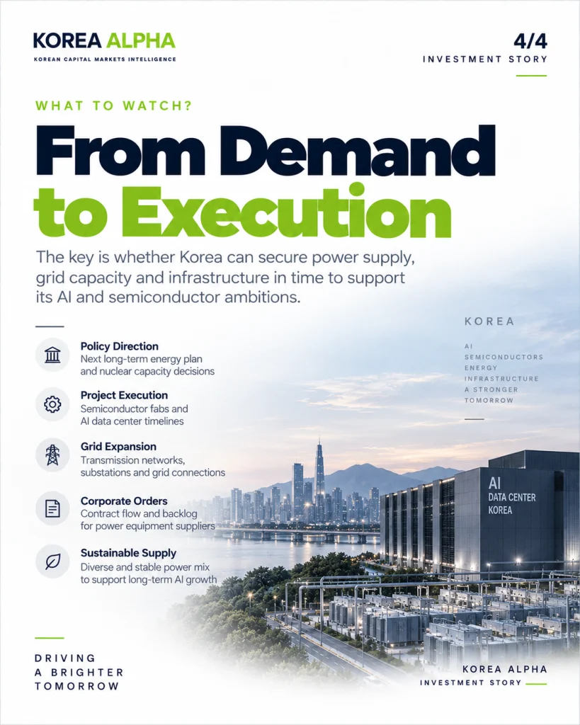 Korea AI infrastructure expansion depends on securing power supply, grid capacity and project execution